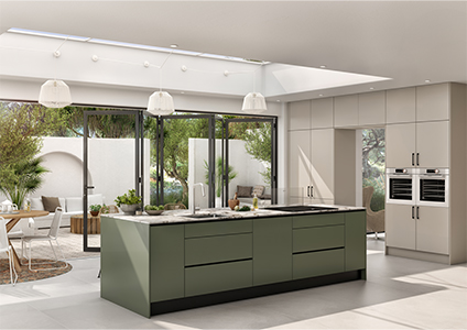 cuisine vert olive