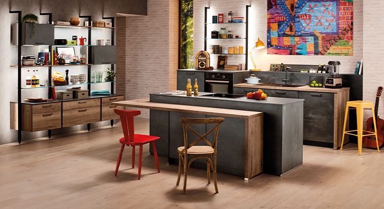 cuisine industrielle chic