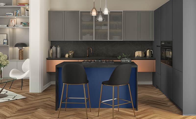 Plan de travail anthracite