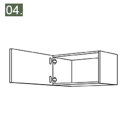 meuble haut porte battante