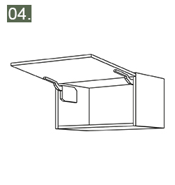 meuble haut porte relevante