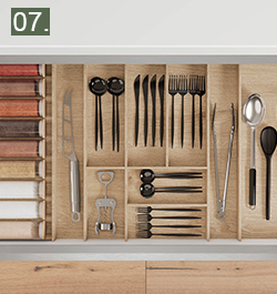 range couverts chene