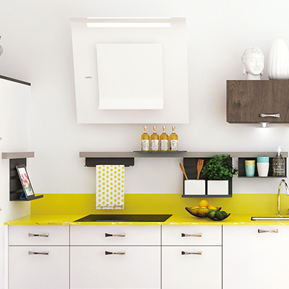 hotte murable blanche design