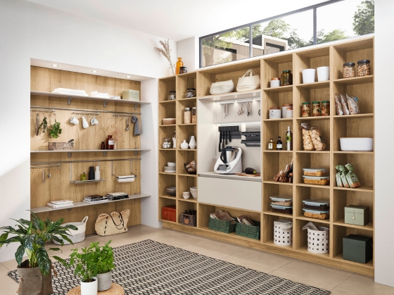 Cellier ouvert et organisé