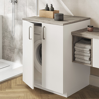 meuble lave linge cache