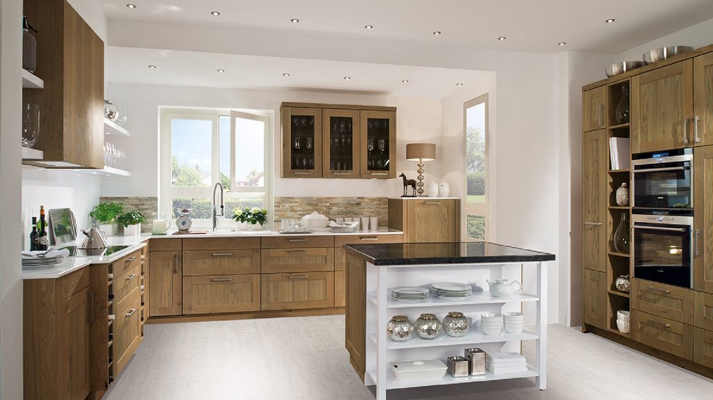 cuisine en bois massif lors byron