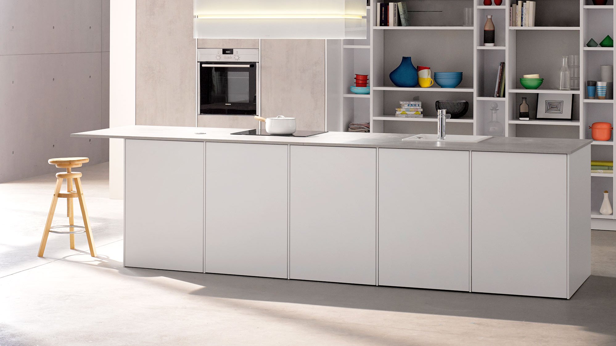 cuisine beton blanc sir alexander