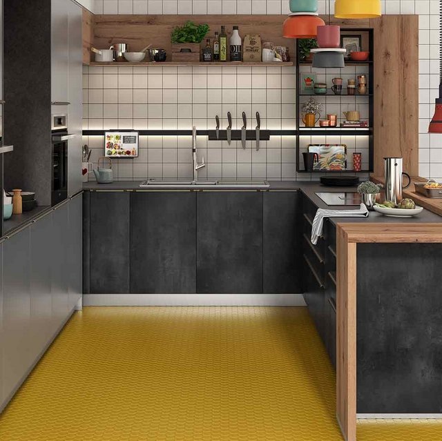 ULTRA Cuisine complete avec plan de travail L 2m40 - Gris mat