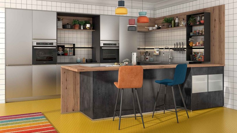 cuisine beton noir queens 2