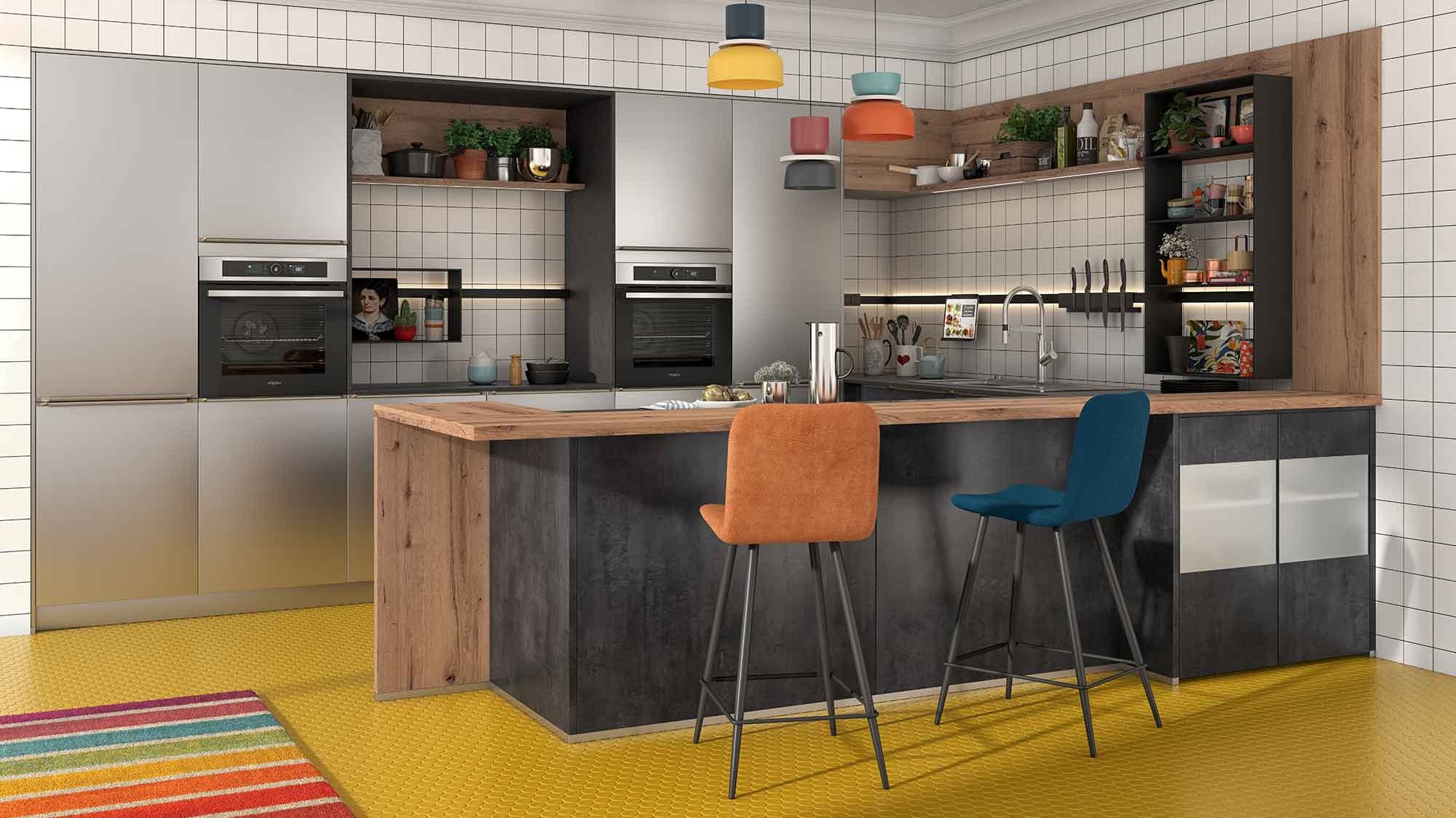 cuisine beton noir queens 2