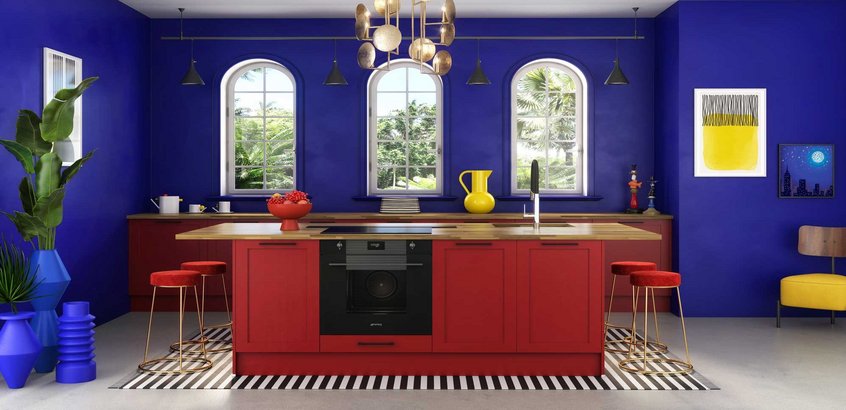 Cuisine rouge carmin elisabeth