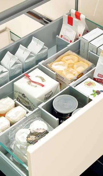 compartiment plastique rangement cuisine