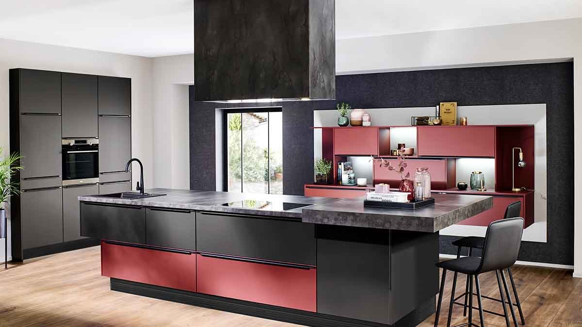 cuisine rouge couleur tendance