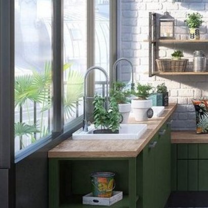 cuisine juliette et son mitigeur inox argent