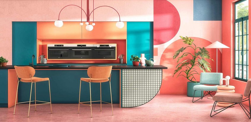 cuisine colore annee 80