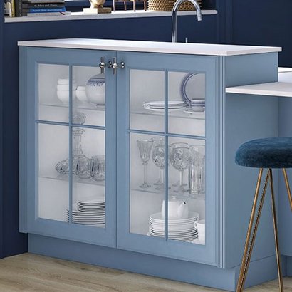 cuisine calvin et son meuble vitrine