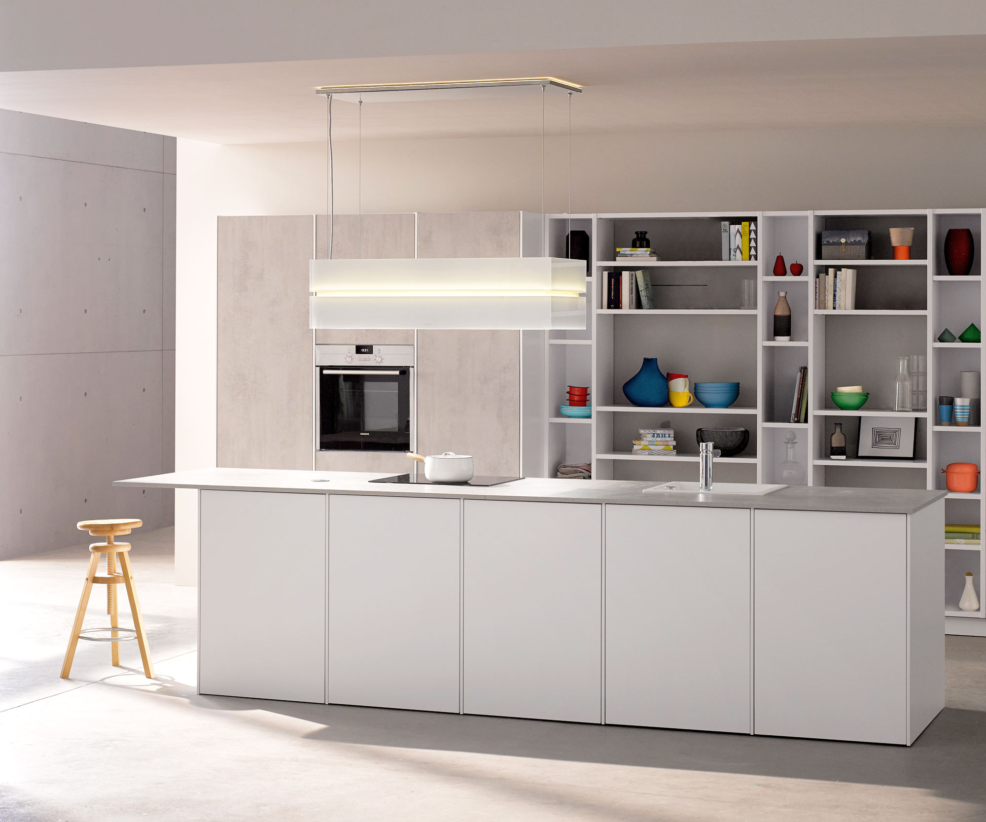 cuisine beton blanc sir alexander