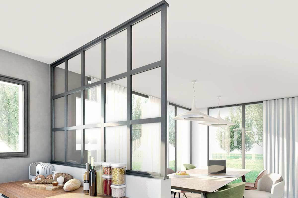 Découvrez une idée de verrière d'atelier moderne